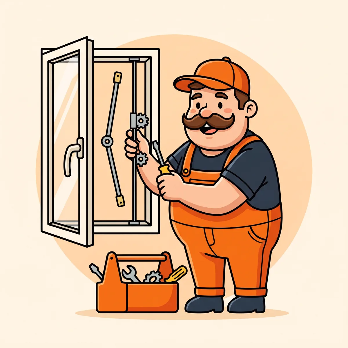 Crémone cassée — illustration crémone cassée