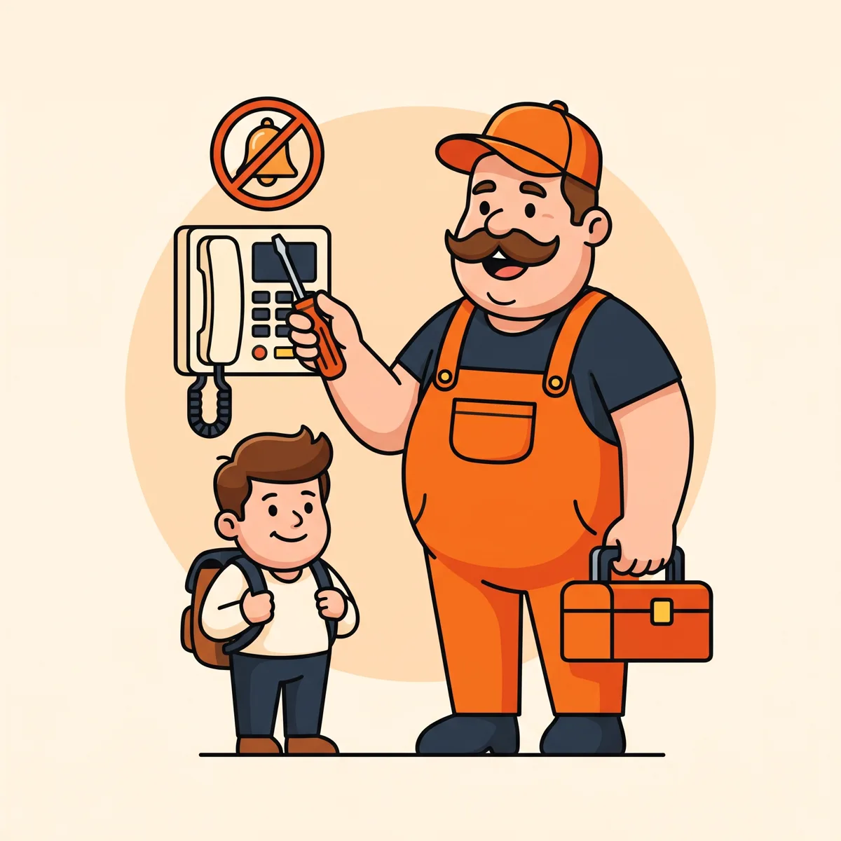 Interphone qui ne sonne plus — illustration interphone muet