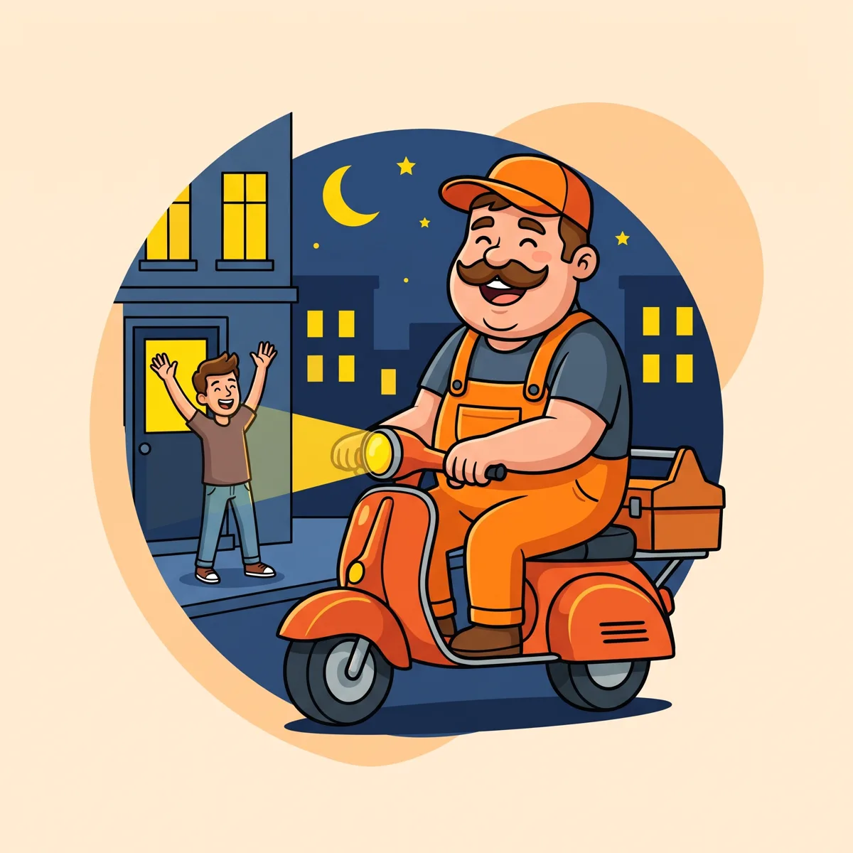 Serrurier de nuit — illustration serrurier nuit