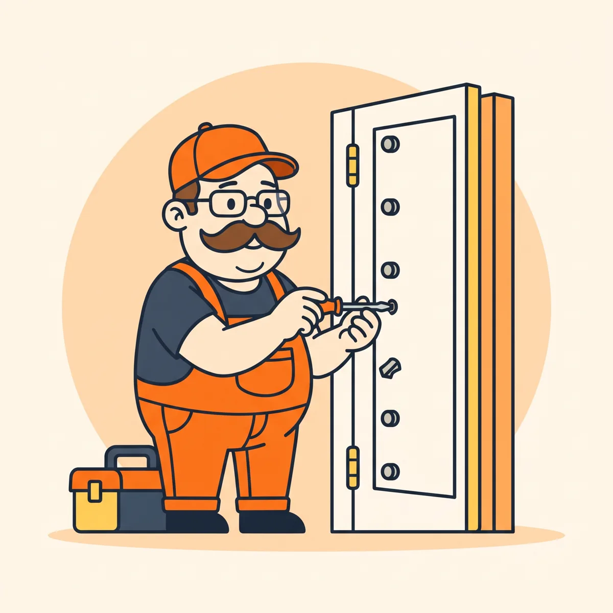 Porte blindée qui ferme mal — illustration blindée ferme mal