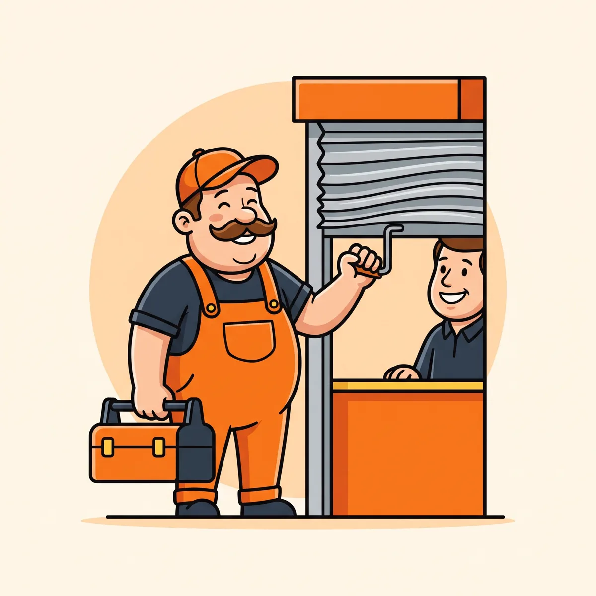 Rideau métallique bloqué — illustration rideau métallique bloqué