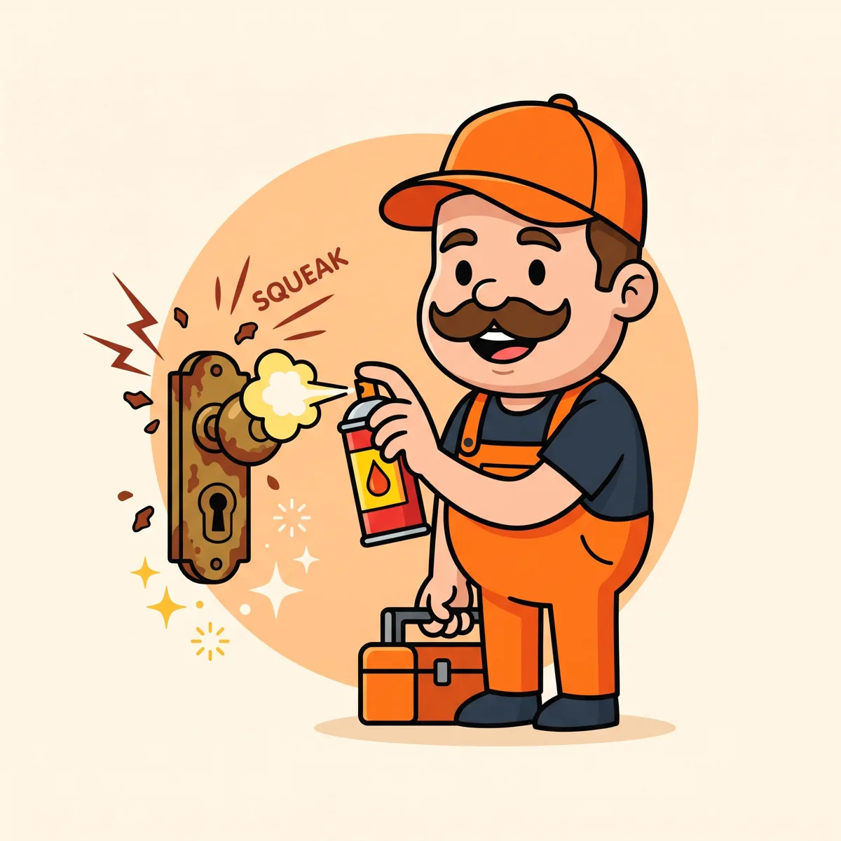 Serrure qui force ou devenue dure — illustration serrure dure
