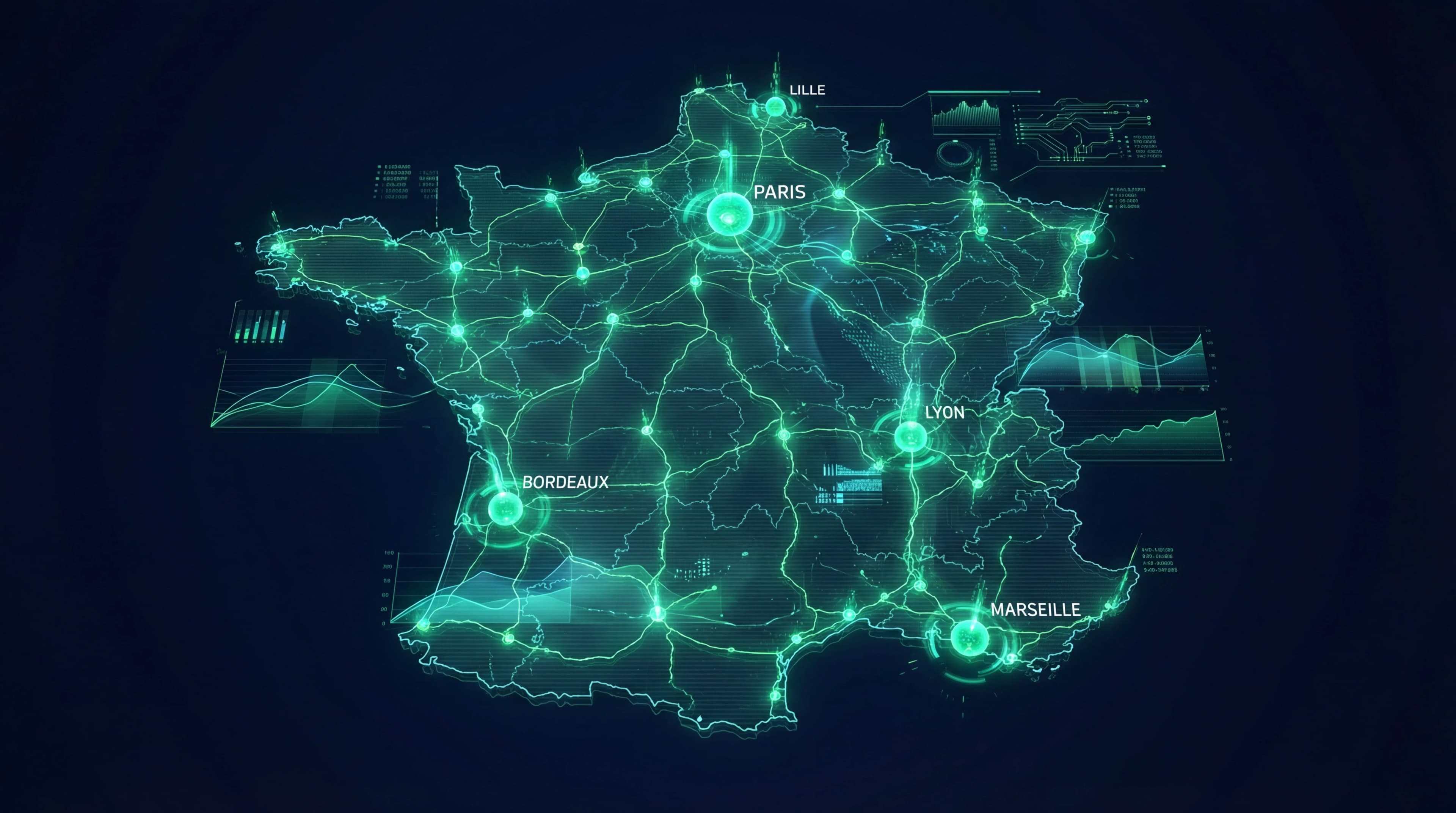 Carte — villes couvertes par le guide serrurier